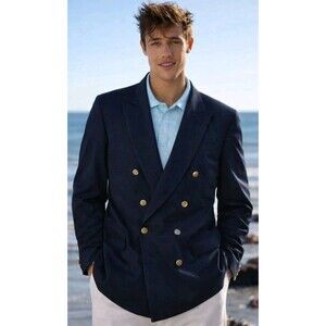 Oscar De La Renta Hand Tailored Spiess Men's Sports Jacket Size 42R Double Breas